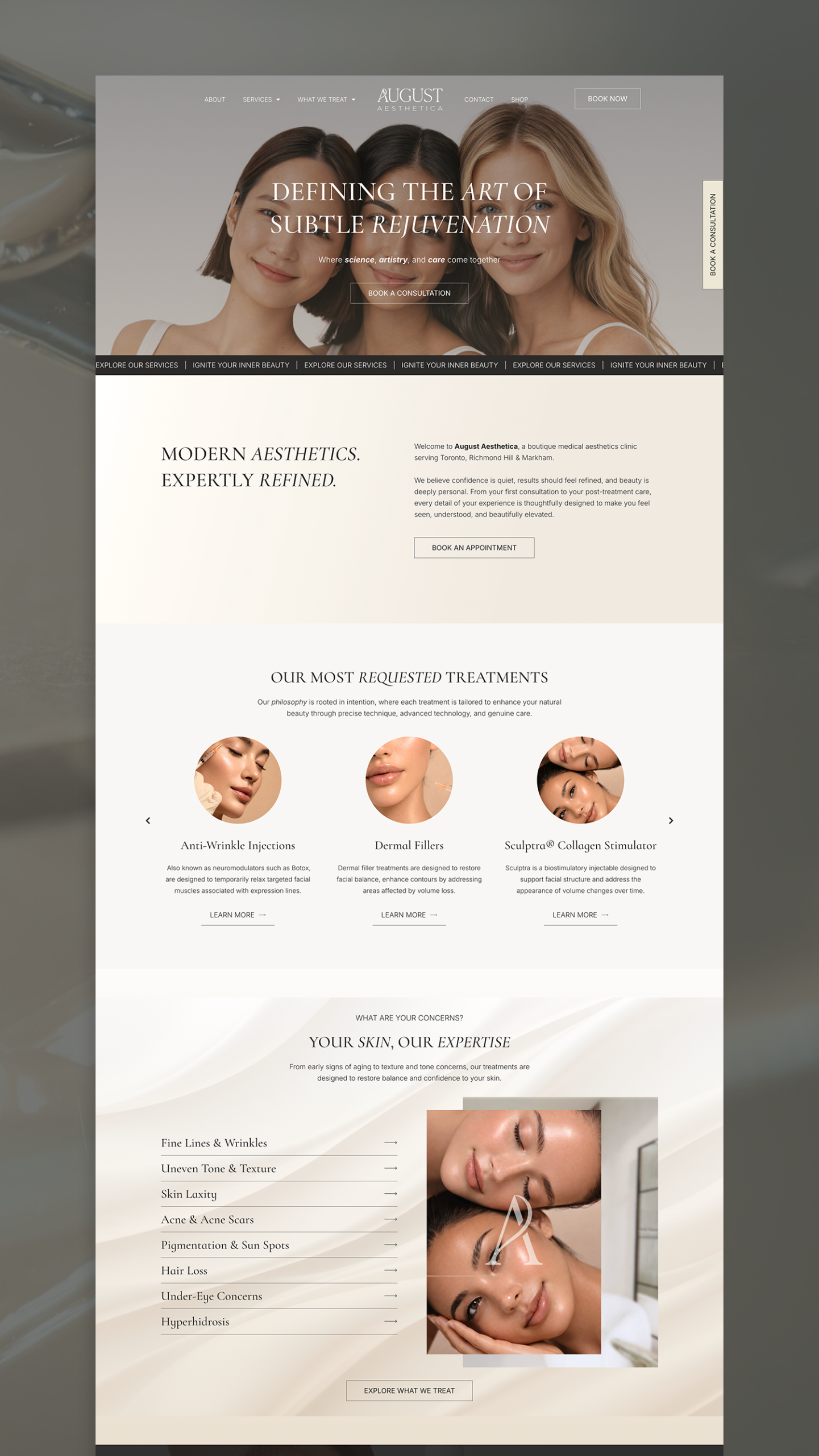 Digital marketing and SEO services for beauty brand