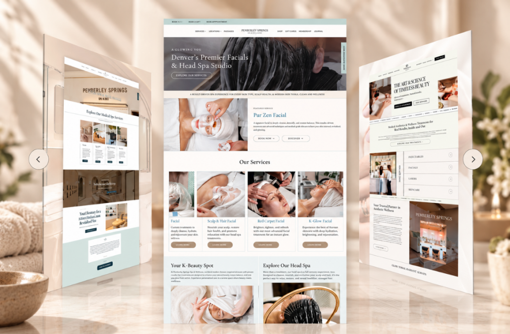 How medspa website architecture directly influences AI search recommendations and visibility.
