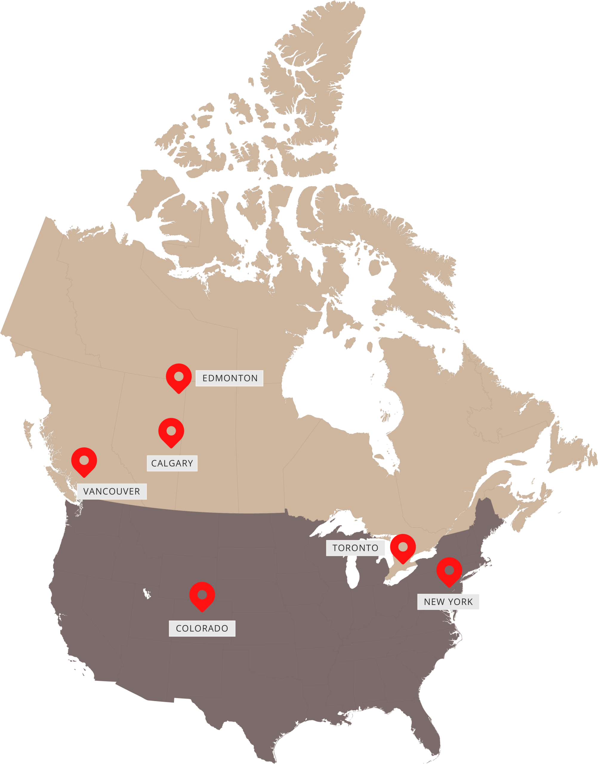 Map of areas we serve